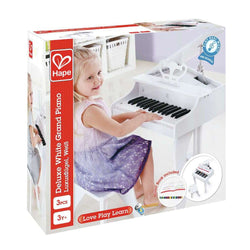 Hape Deluxe Grand Piano - White