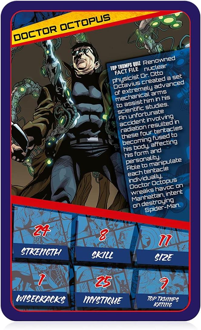 Marvel Universe Top Trumps Card Game