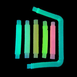 Fidget Stretch Tubes Glow in dark Pack Of 6