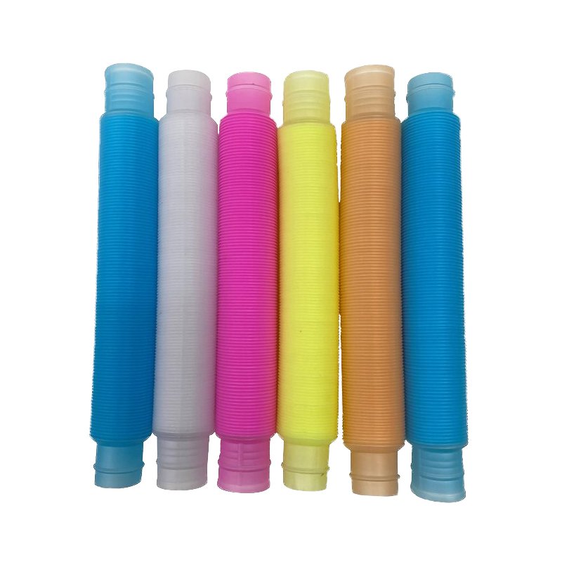 Fidget Stretch Tubes Glow in dark Pack Of 6
