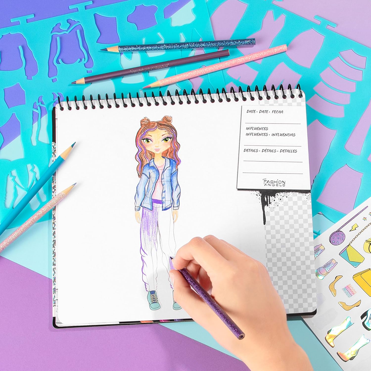 Fashion Angels - Fashionista Fashion Design Sketch Set