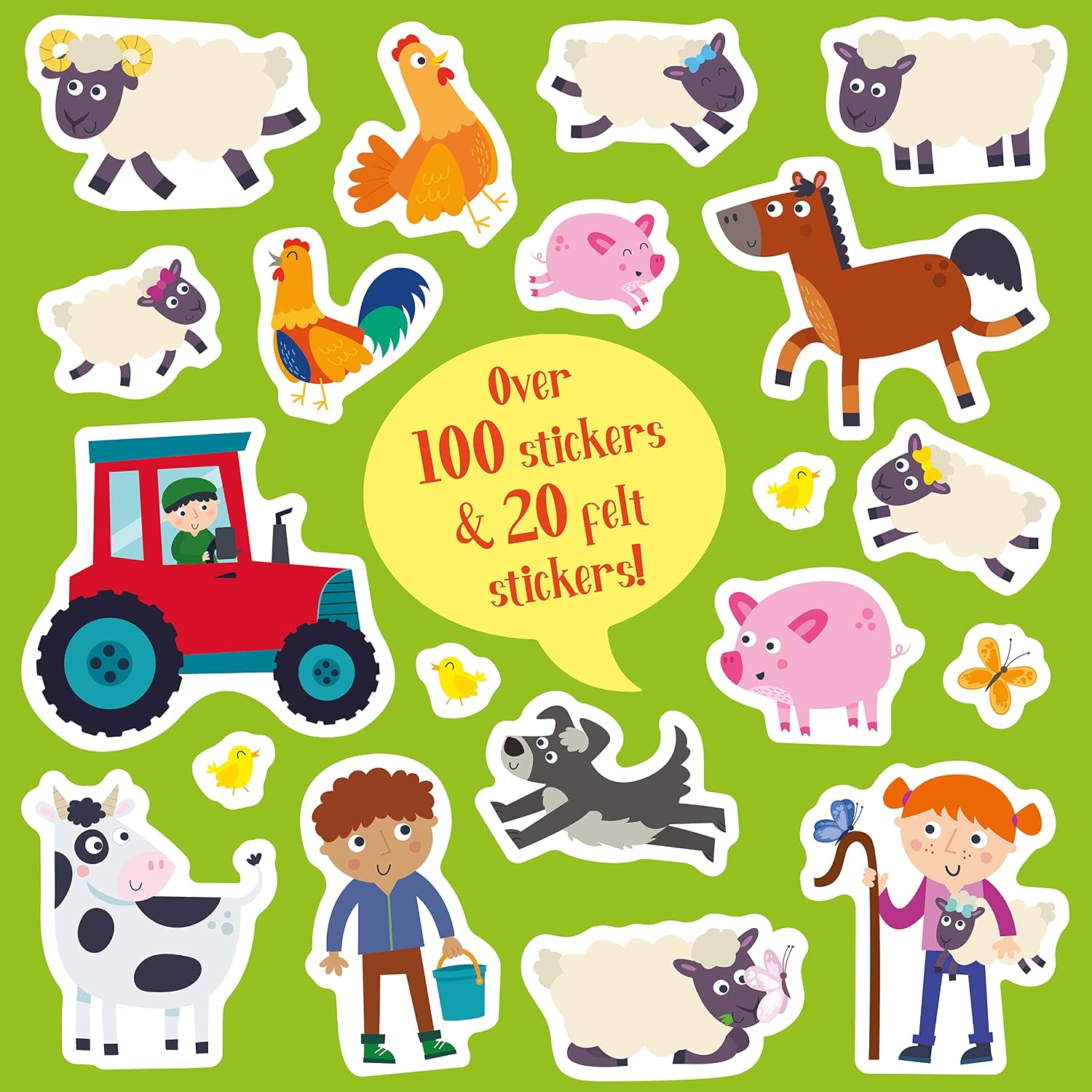 Felt Stickers Farm Play Scene Book