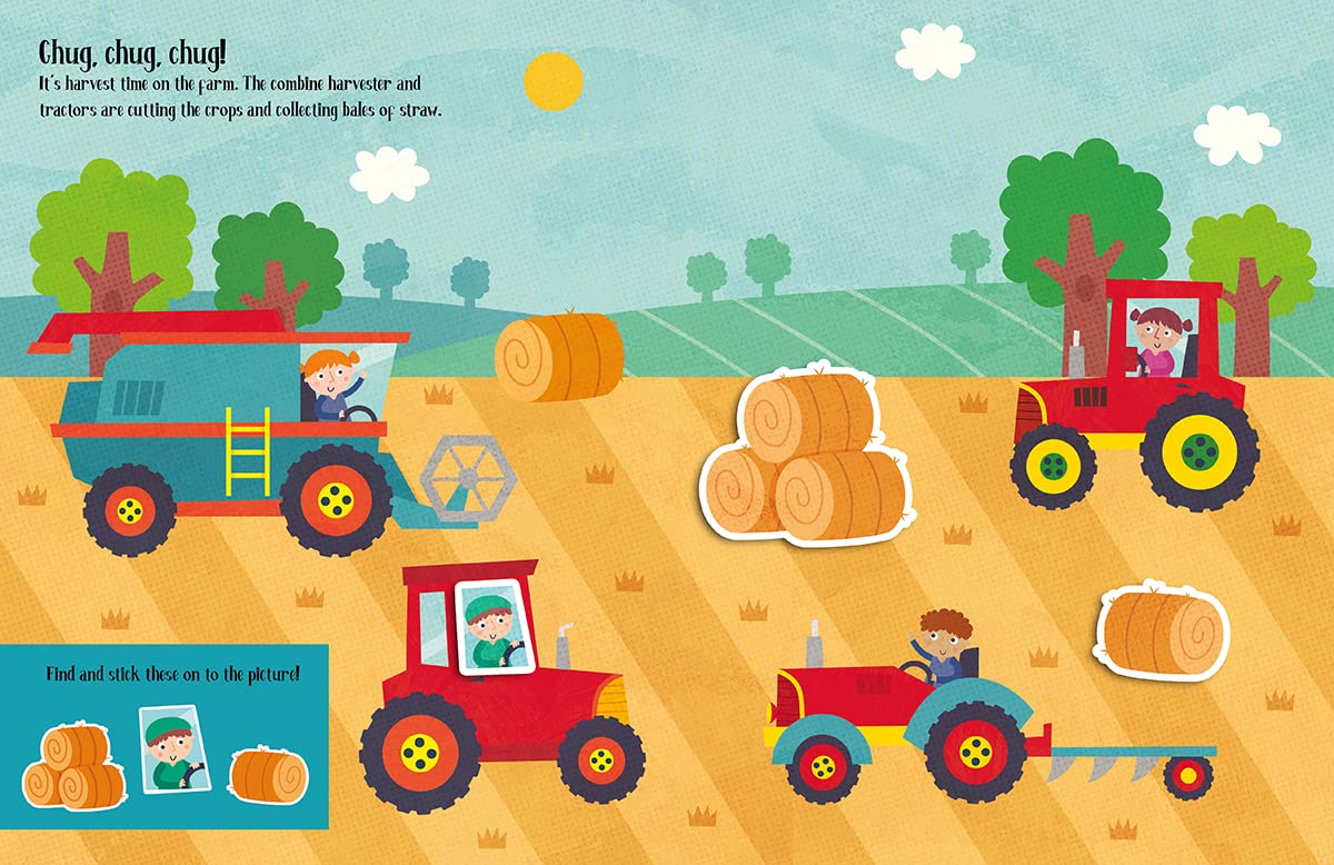 Felt Stickers Farm Play Scene Book