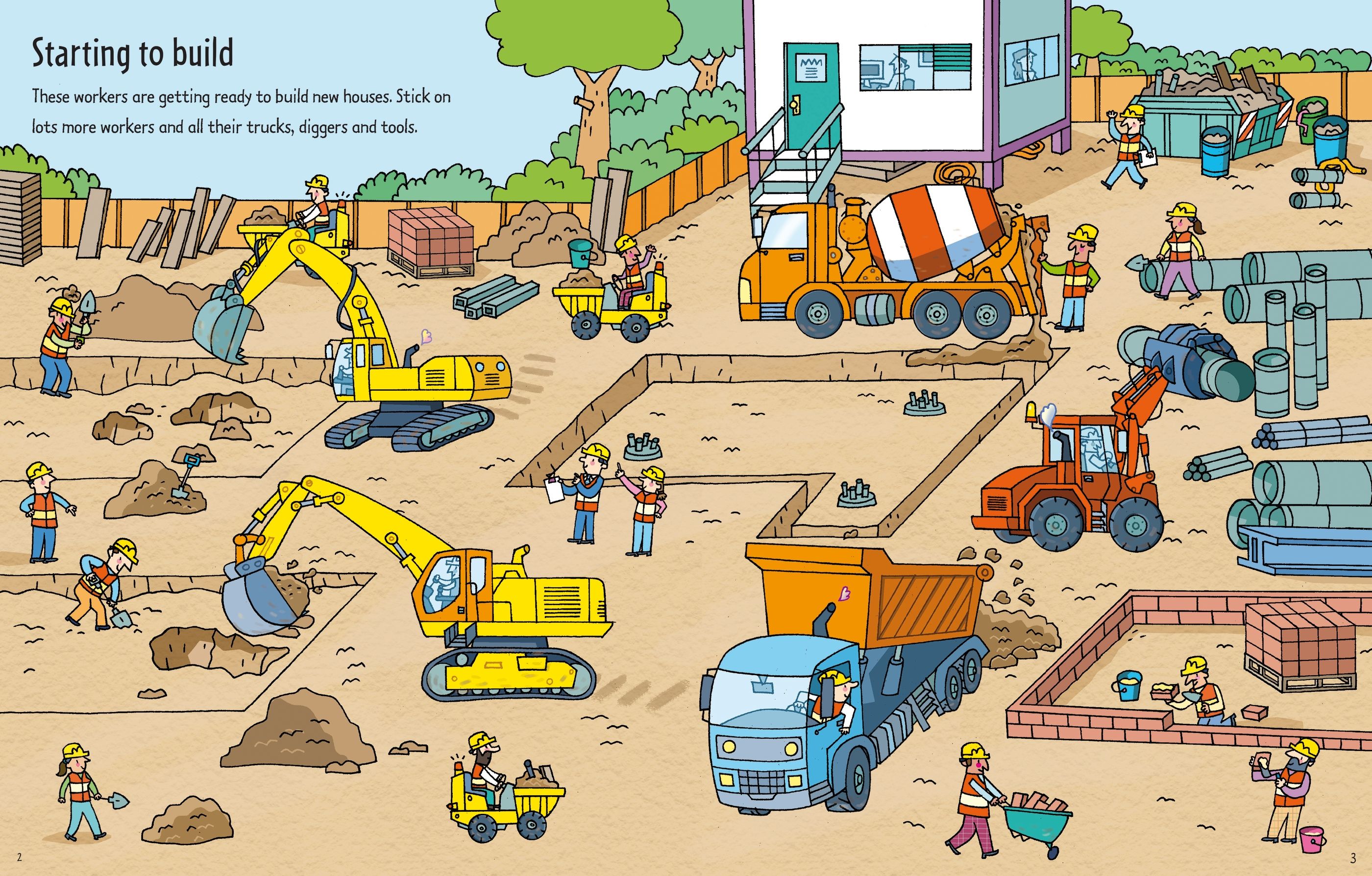 First Sticker Book Building Sites