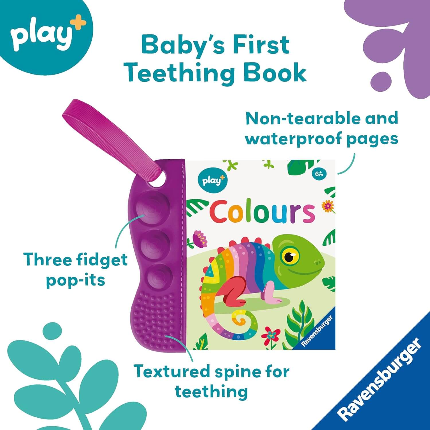 Ravensburger Play+ Flip & Pop My First Teething Book