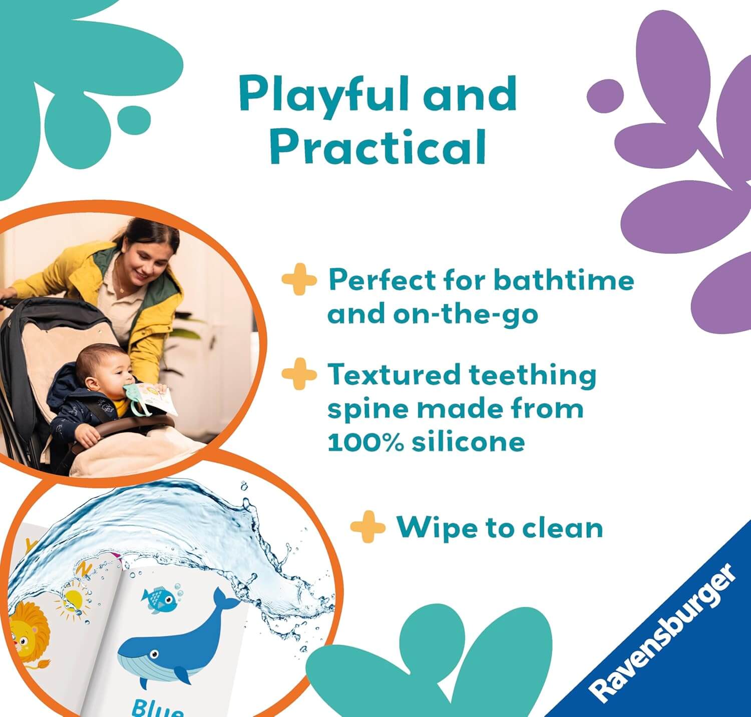 Ravensburger Play+ Flip & Pop My First Teething Book