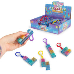 Glitter Fidget Keyboard Keychain