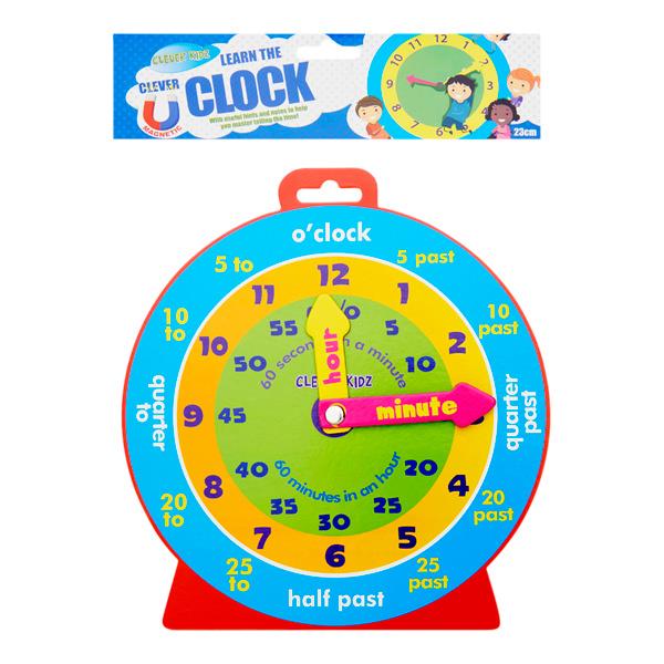 Clever Kidz 23Cm Magnetic Clever Clock