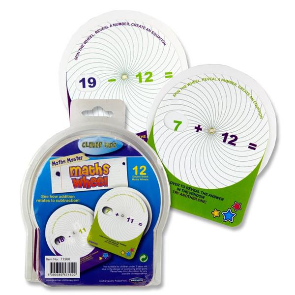 Clever Kidz  Pkt12 Maths Wheel  Addition & Subtraction