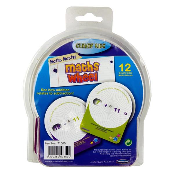 Clever Kidz  Pkt12 Maths Wheel  Addition & Subtraction