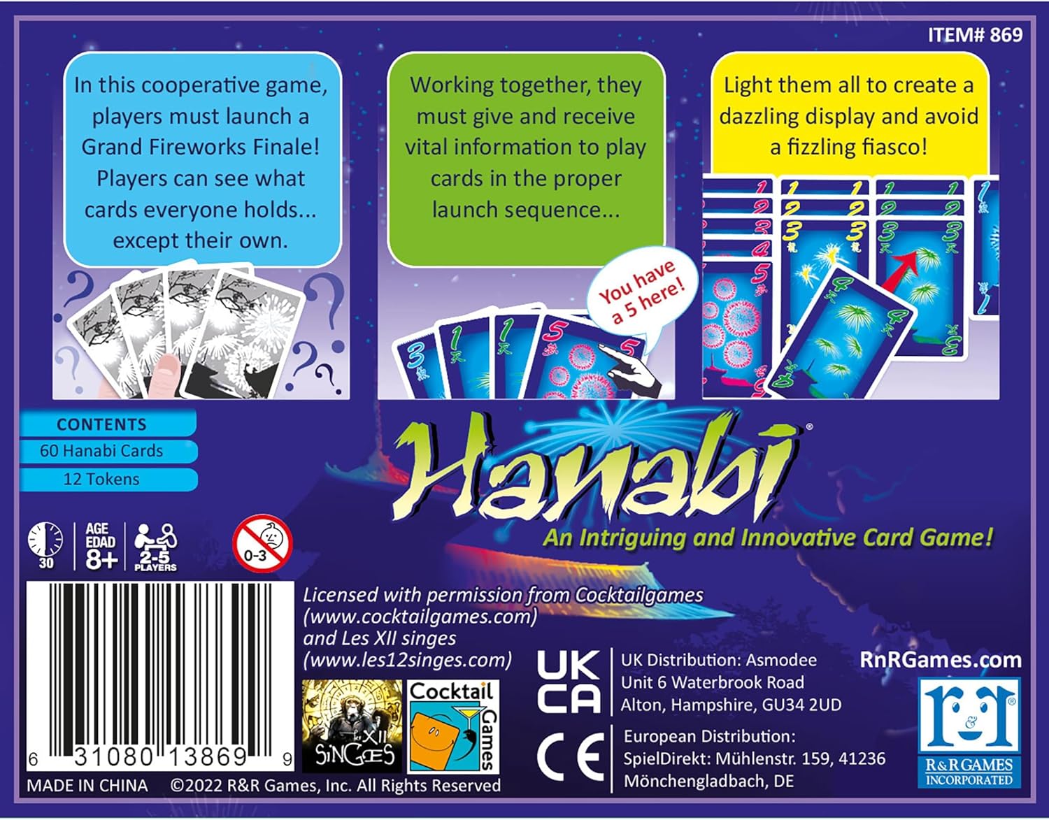 Hanabi Cardgame