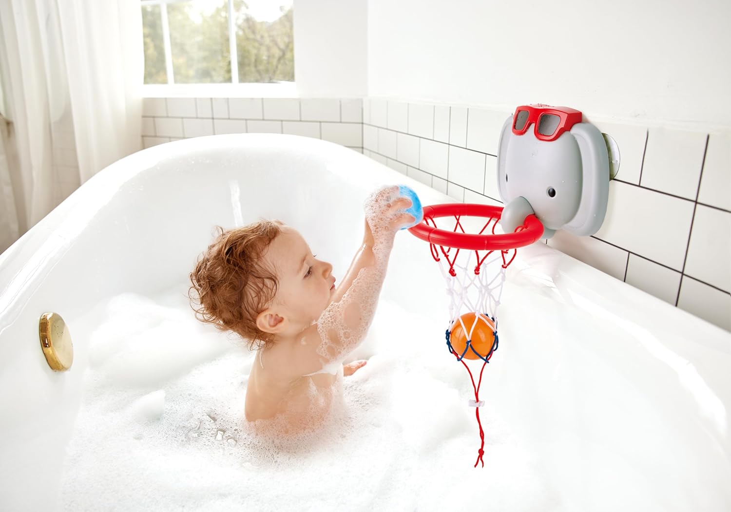 Bath Time Basketball Elephant Pal Hape