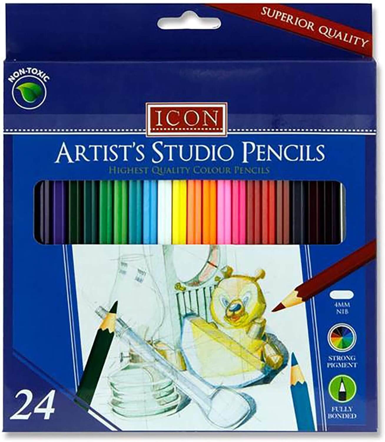 Icon Artists Studio Colour Pencils – 24 Pack