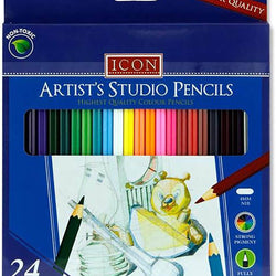 Icon Artists Studio Colour Pencils – 24 Pack