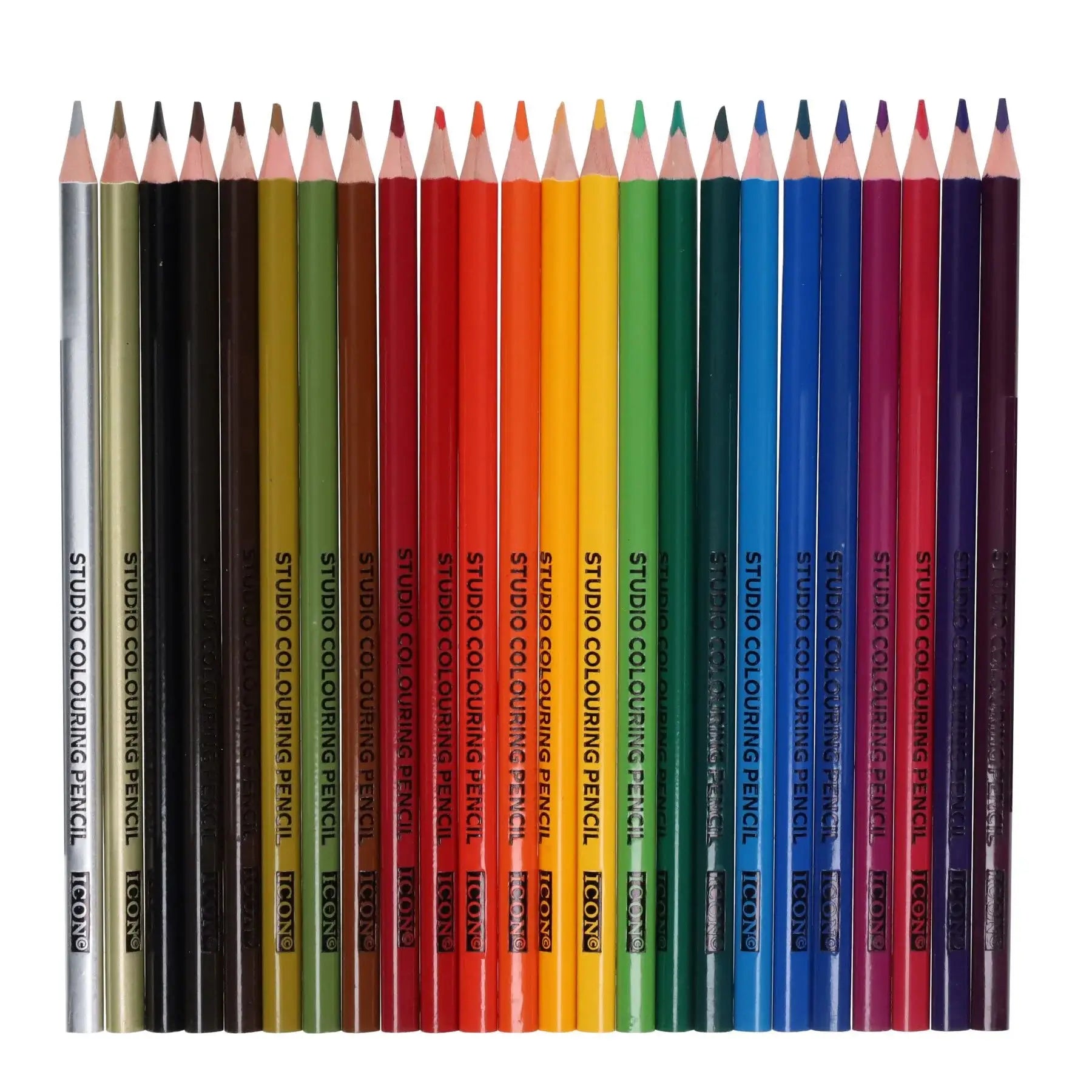 Icon Artists Studio Triangular Colouring Pencils – Pack of 24