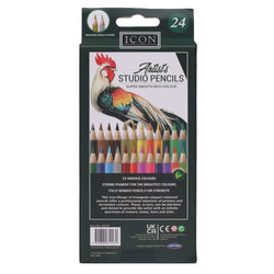 Icon Artists Studio Triangular Colouring Pencils – Pack of 24