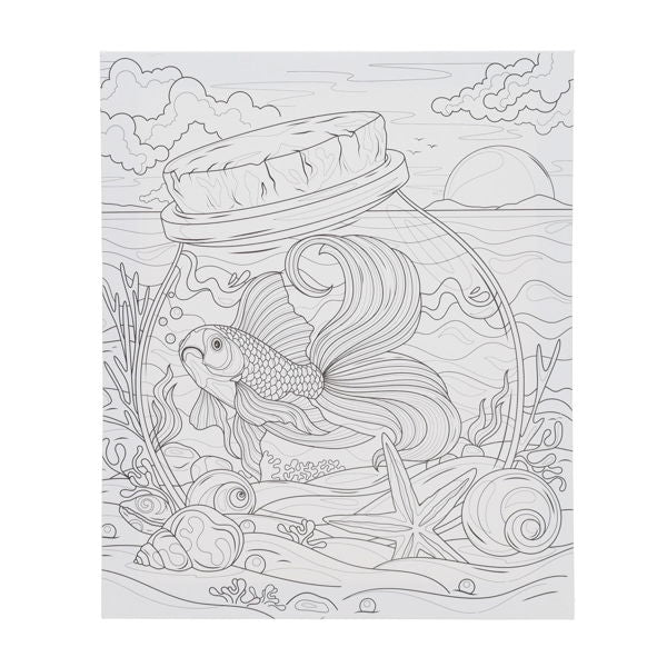 Icon Colour My Canvas Goldfish