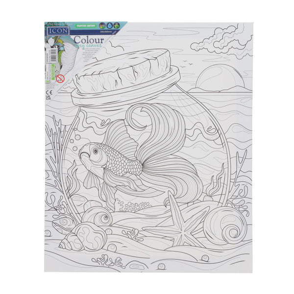 Icon Colour My Canvas Goldfish