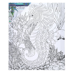 Icon Colour My Canvas Sea Horse