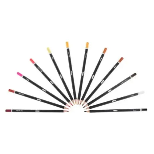 Icon 12 Skin‑Toned Colouring Pencils – Tin Box