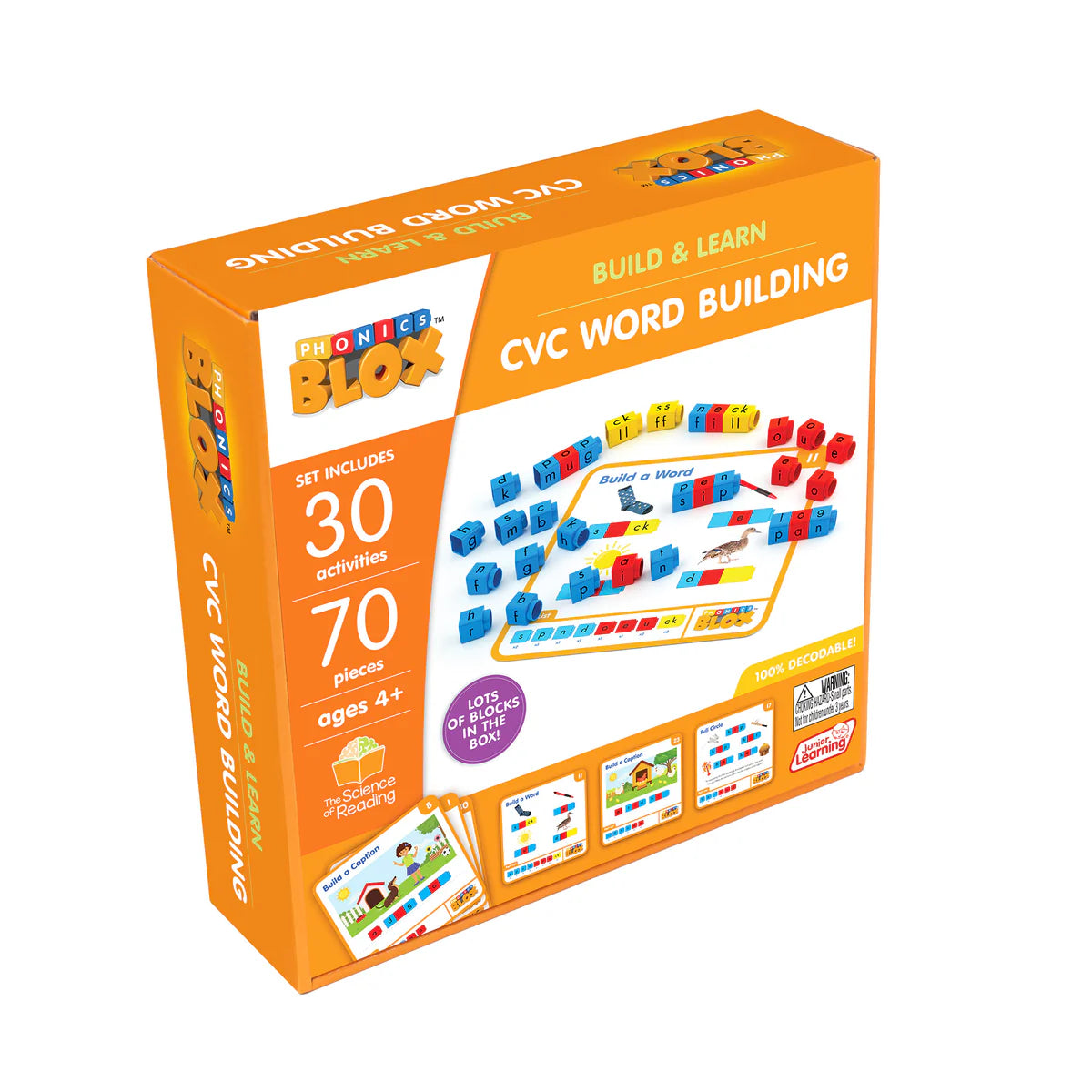 Junior Learning CVC Word Building - Phonics Blox