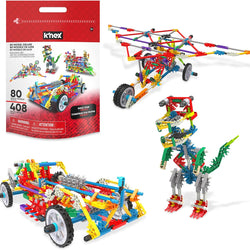 K'NEX 408Pc  80 Model Deluxe with Bag