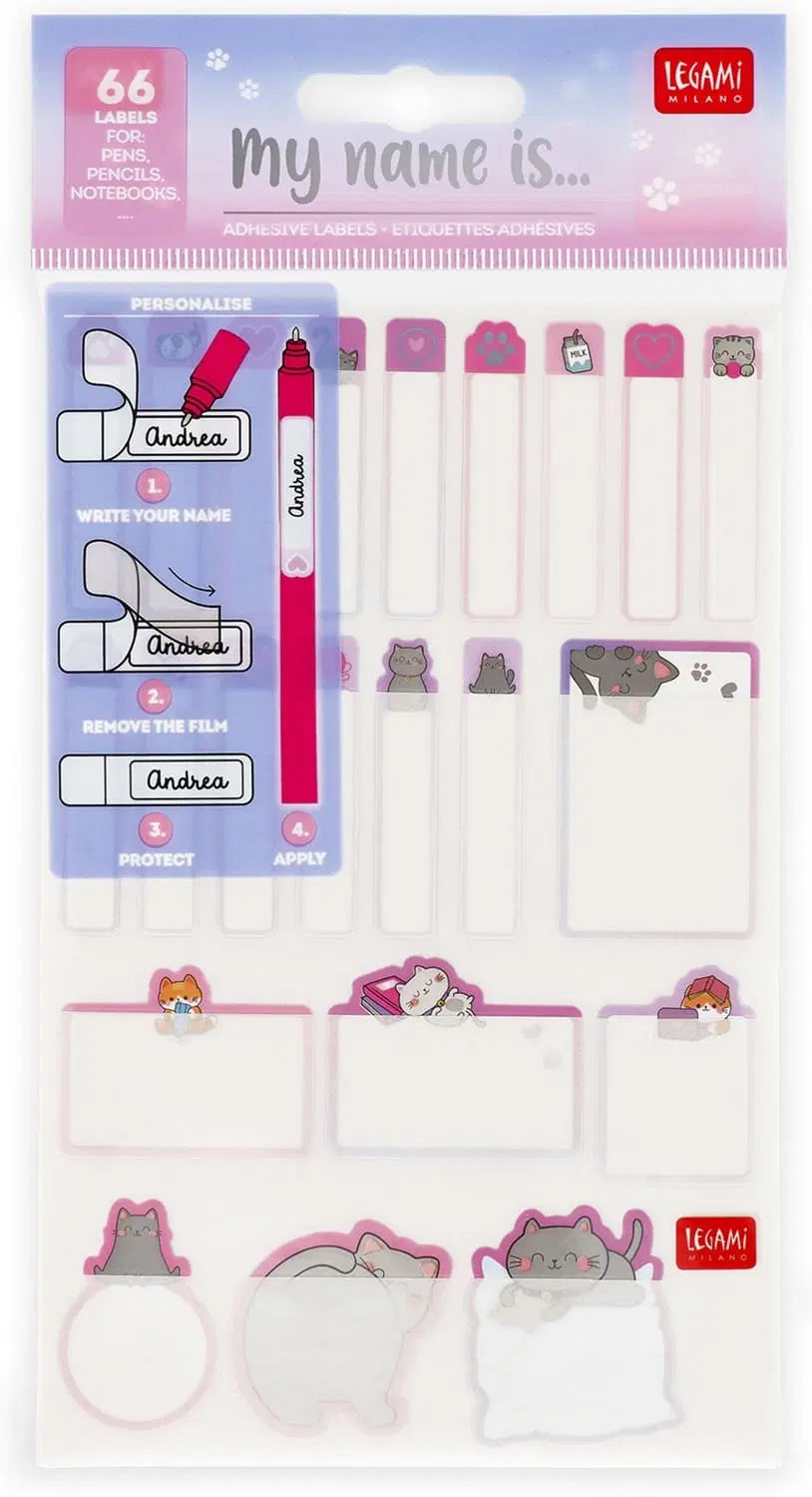 Legami My Name Is... Adhesive Labels 66 Pack