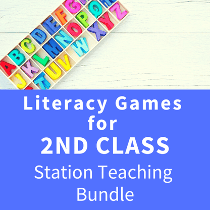 Literacy Games for 2nd Class - English Station Teaching Bundle