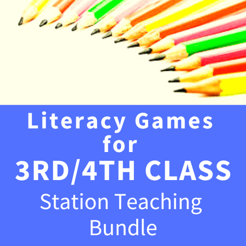 Literacy Games for 3rd & 4th Class - English Station Teaching Bundle