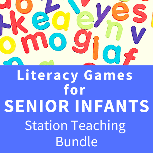 Literacy Games for Senior Infants - English Station Teaching Bundle