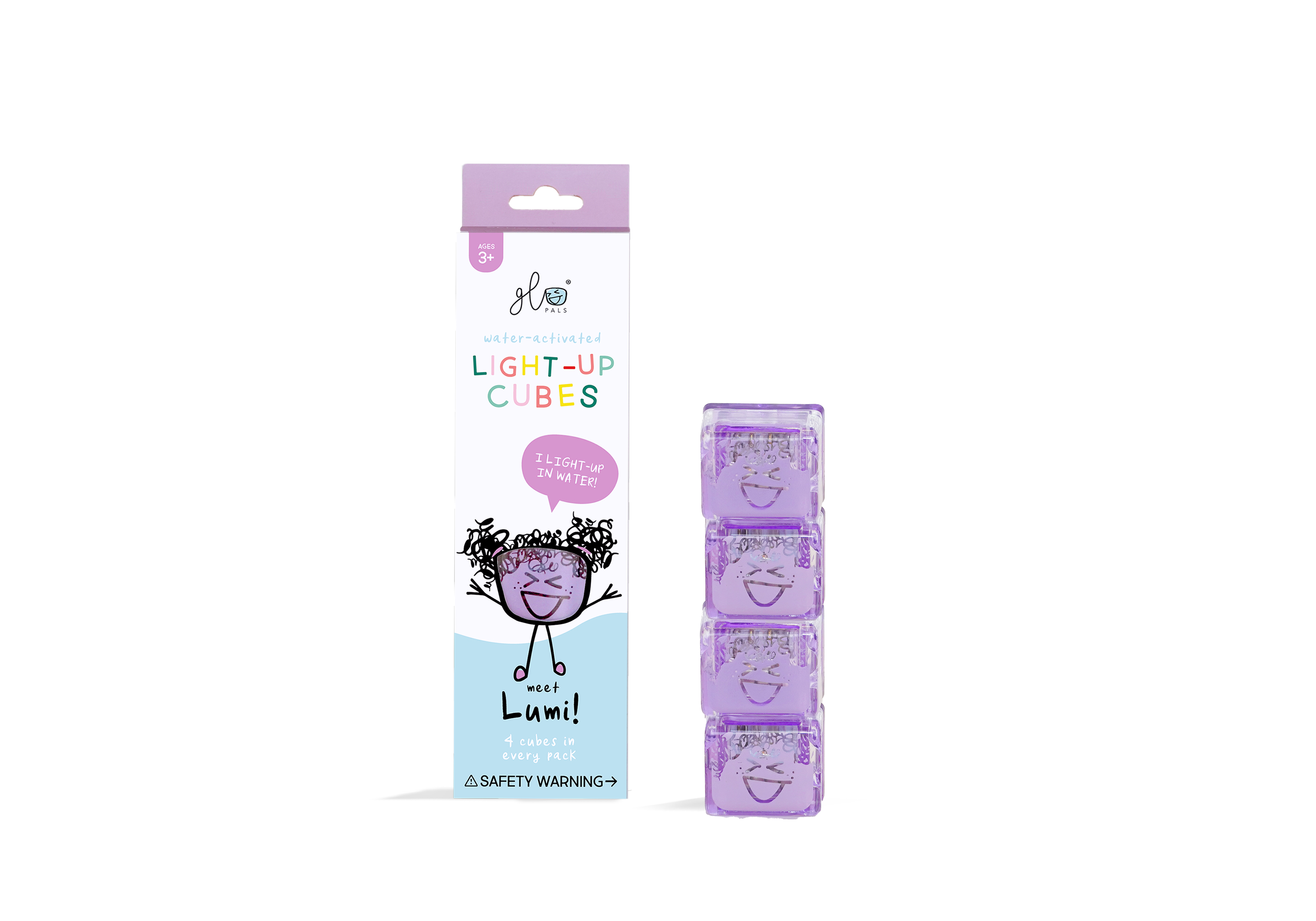Glo Pals Lumi Light Up Cubes (4 Pieces)