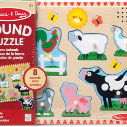 Melissa & Doug - Farm Animals Sound Puzzle 8pc