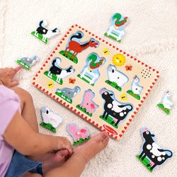 Melissa & Doug - Farm Animals Sound Puzzle 8pc