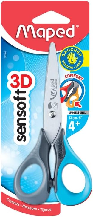 Maped Essentials 13cm Soft Grip Left Handed Scissors