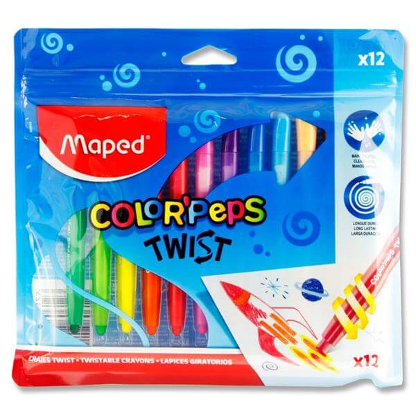 Maped Colour'peps Twist Pkt12 Twistable Crayons