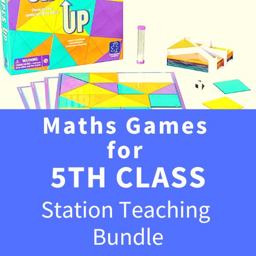 Maths Games for 5th Class -  Station Teaching Bundle