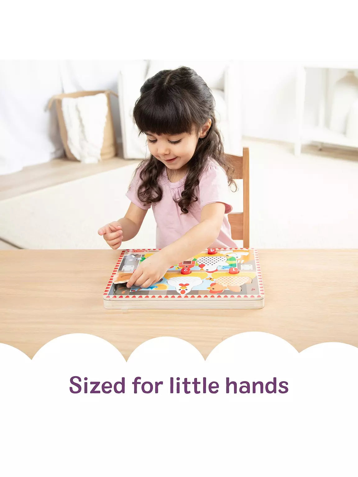 Melissa & Doug Magnetic Push To Pop Puzzle Happy Hens
