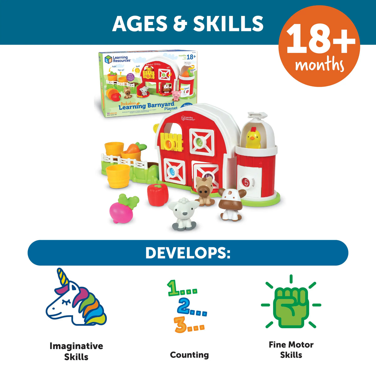 Barnyard Play Set Peekaboo Learning Barnyard Playset