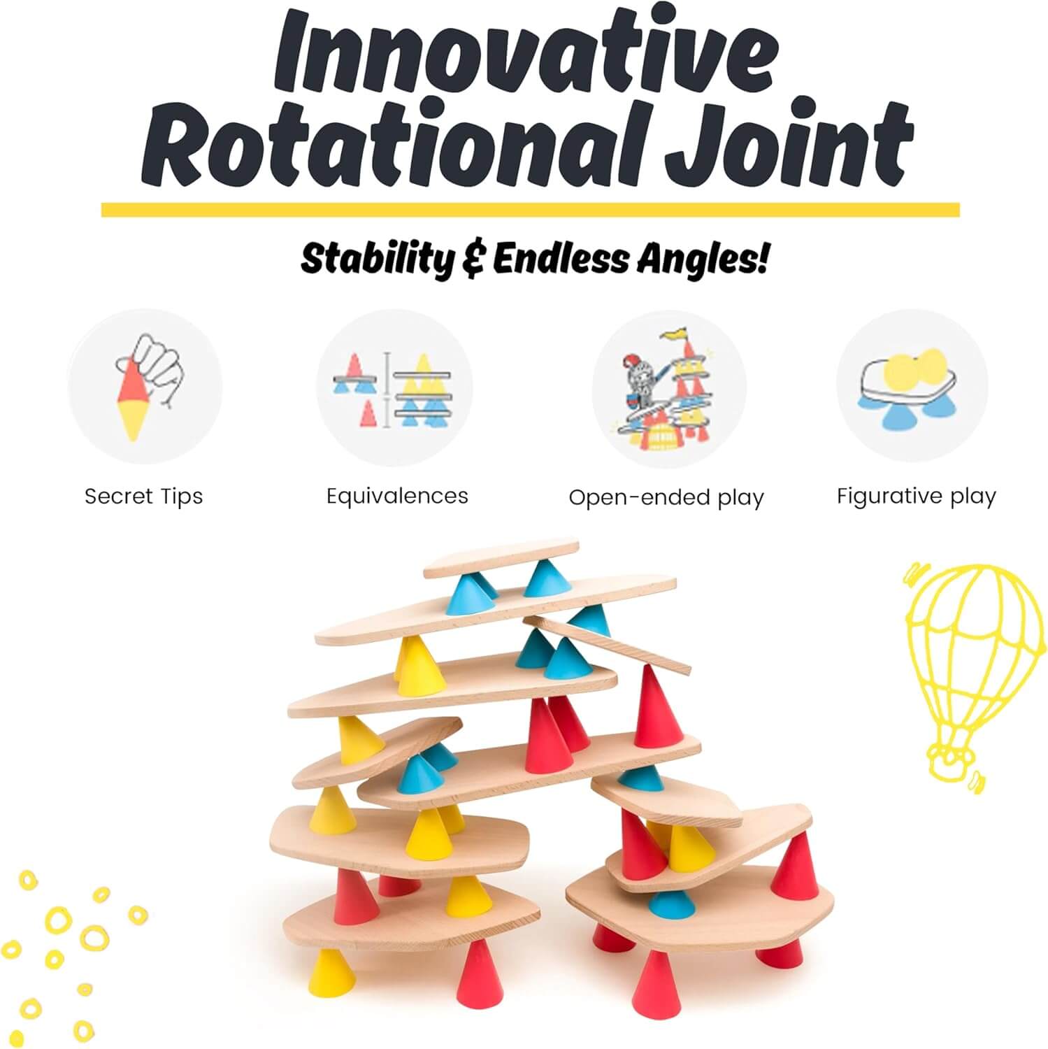 Piks Medium Kit - Educational Wooden Building Set