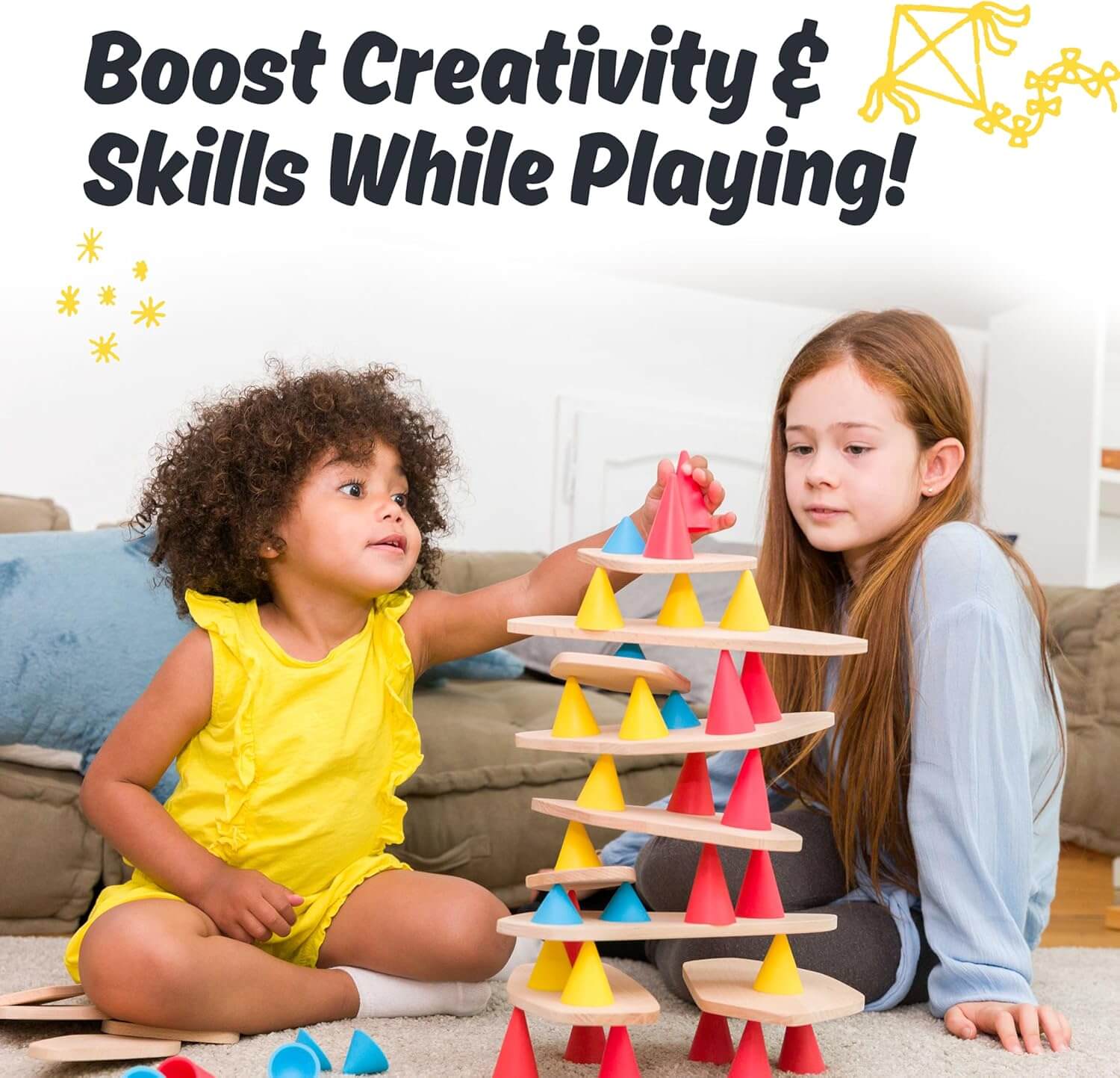 Piks Medium Kit - Educational Wooden Building Set