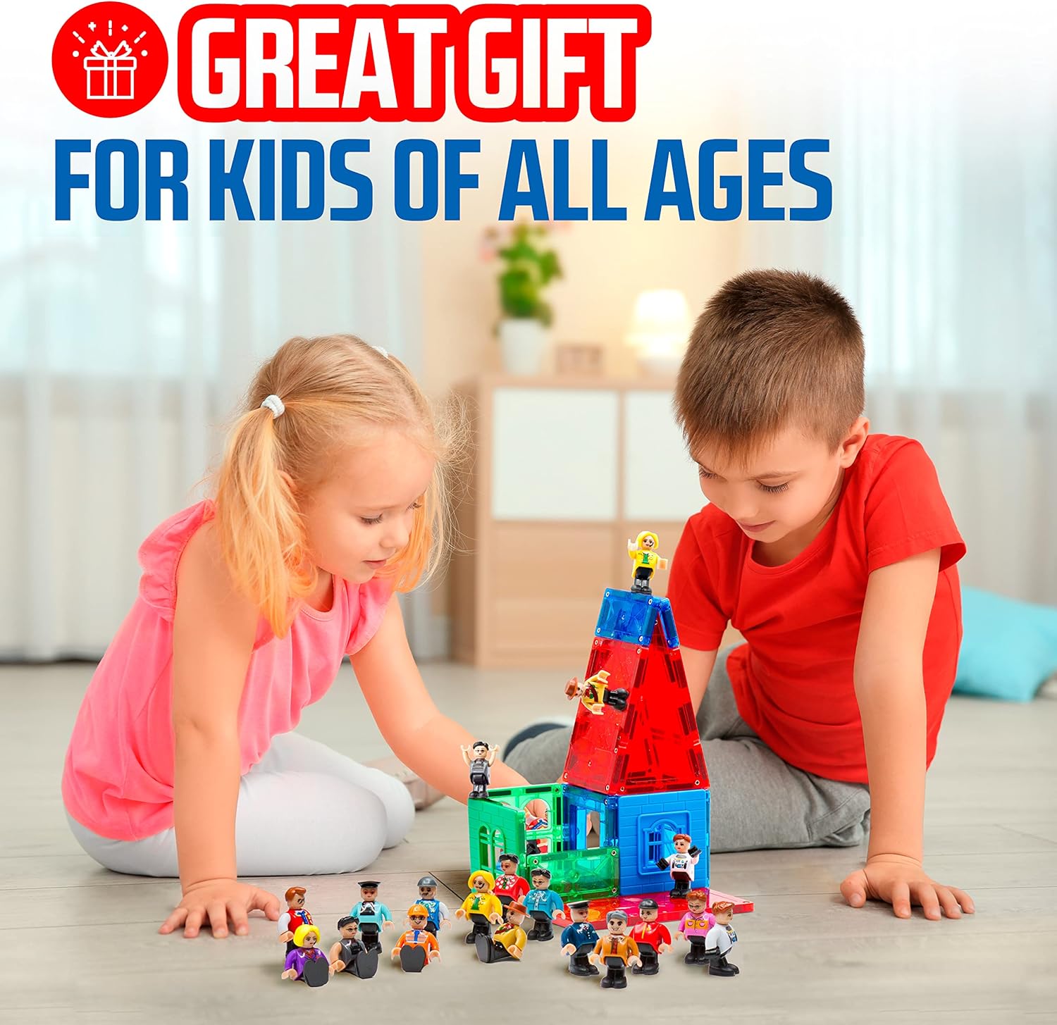 Playmags Magnetic Figures-Community Figures Set Of 15 Pieces