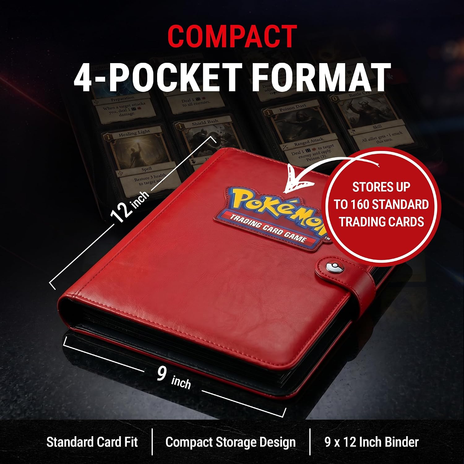 Pokémon TCG Ultra Pro Premium Snap Binder 4 Pocket Pages