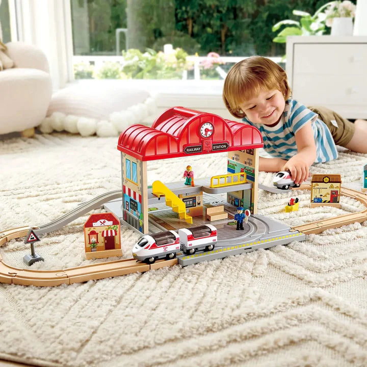 Hape portable train station