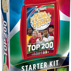 Red Top Trumps World Football Stars Top 200 Card Game – Chrome Pack Starter Kit