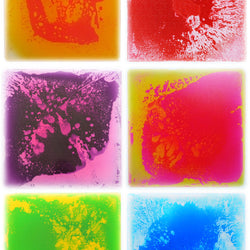 Playlearn Set of 6 Liquid Floor Tiles 50x50cm (6 Colours)