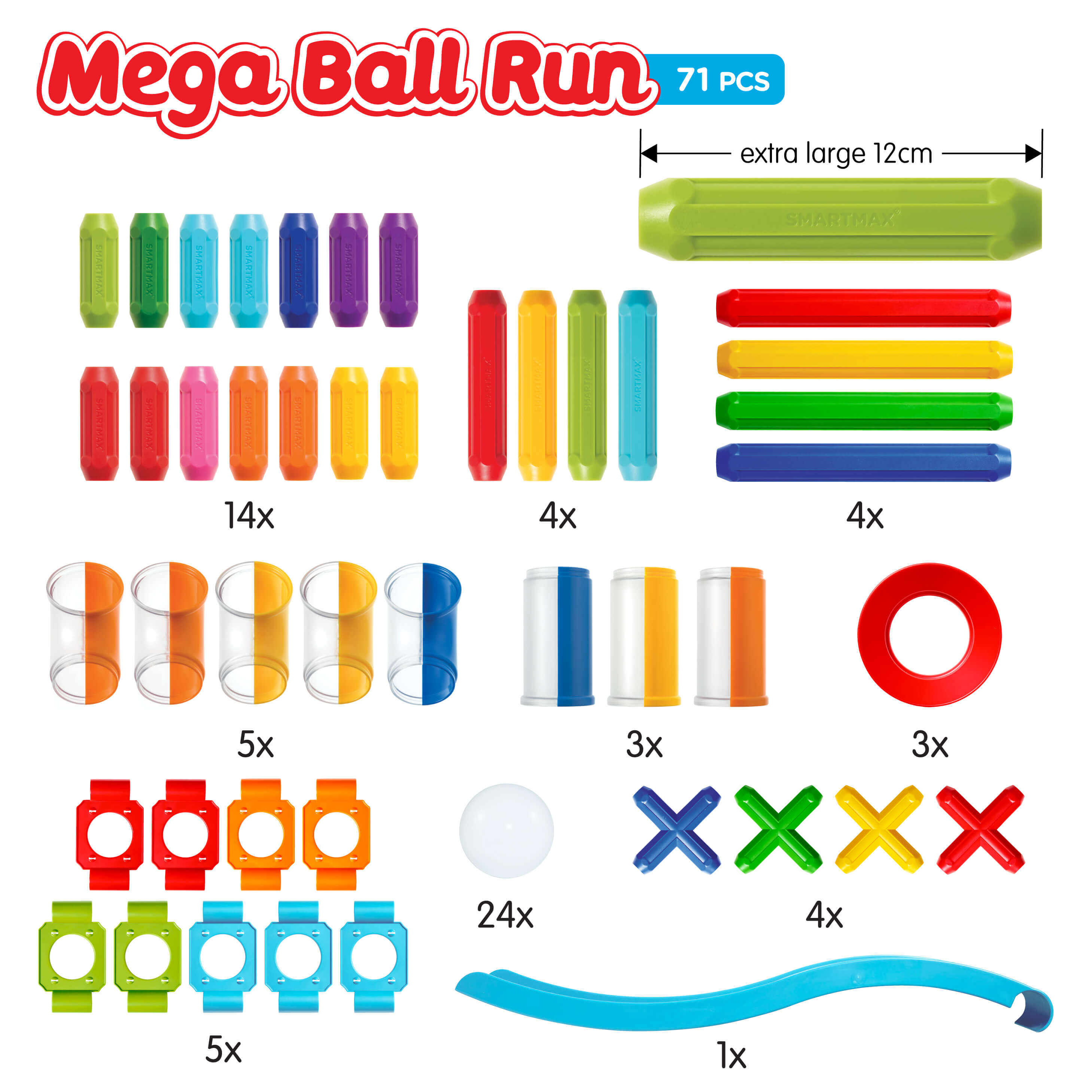 Build & Roll SmartMax Magnetic Ball Run