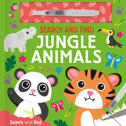 Search and Find Jungle Animals (Water Painting Search and Find): A reusable water painting activity book