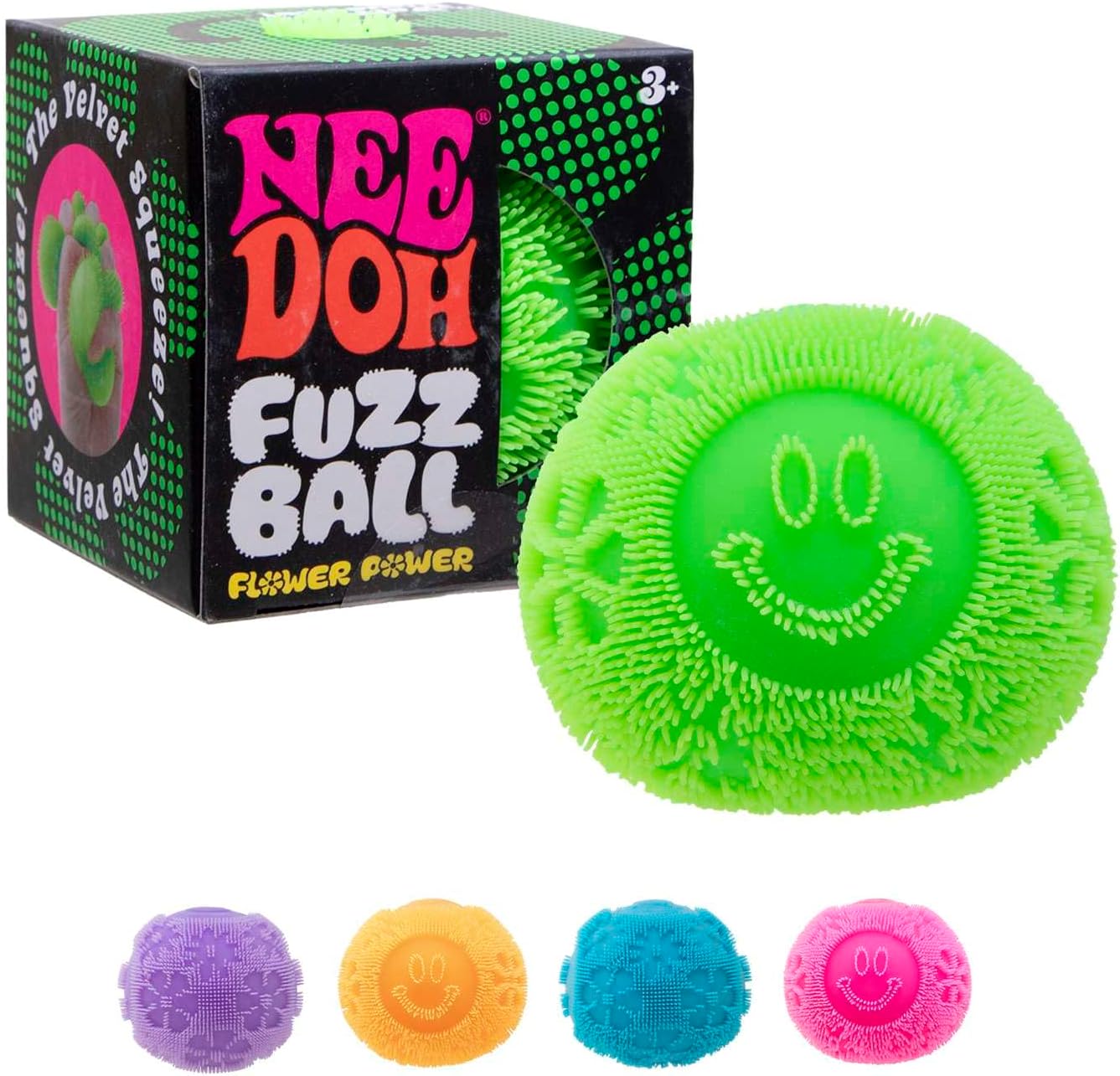 NeeDoh Fuzz Ball Flower Power