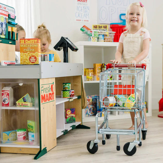 Shopping Cart Toy - Metal Grocery Wagon Melissa & Doug