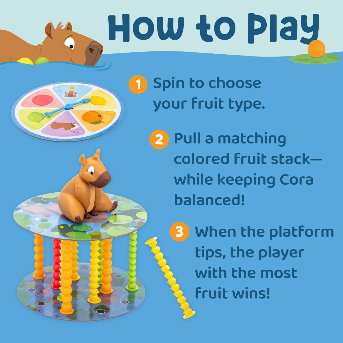Snack or Splash™ Capybara Balance Game